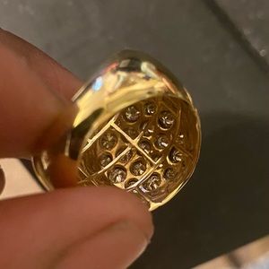 10k yellow gold 1.5 caret mens ring